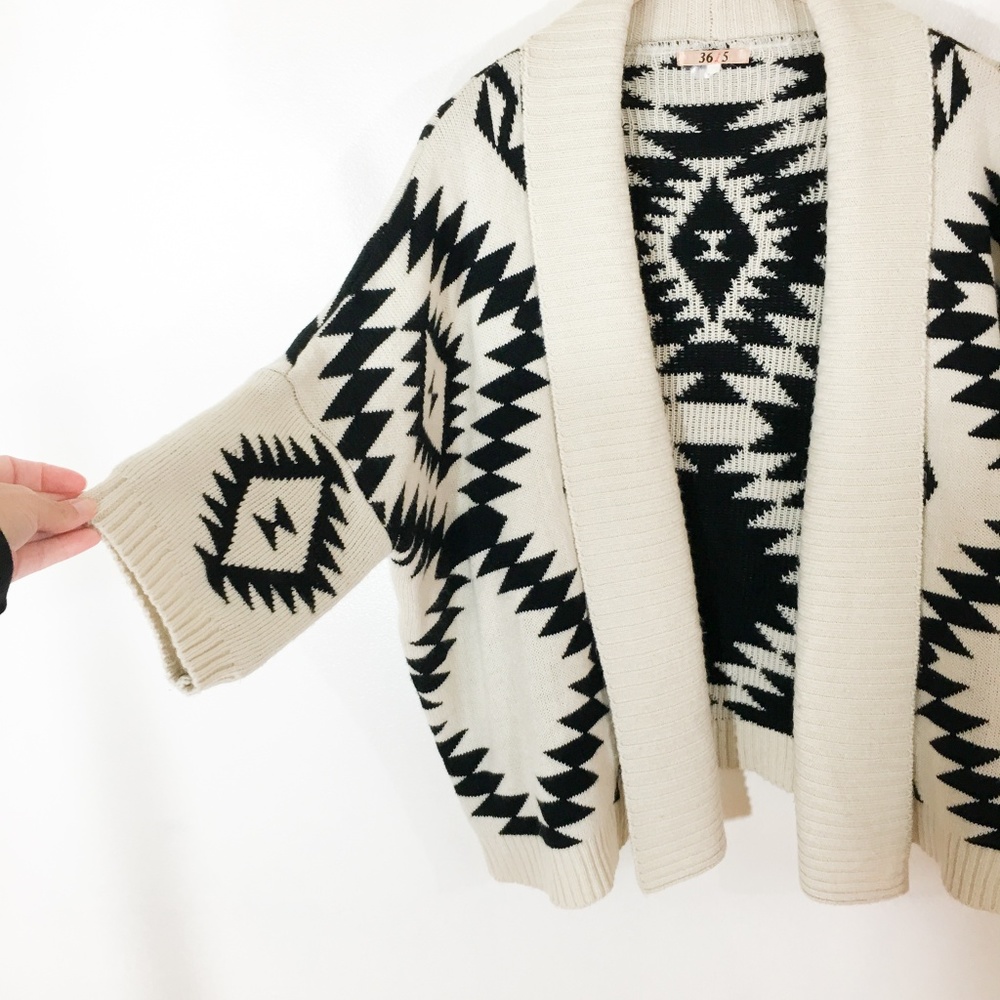 Aztec Sweater Cardigan - Picture 3 of 4